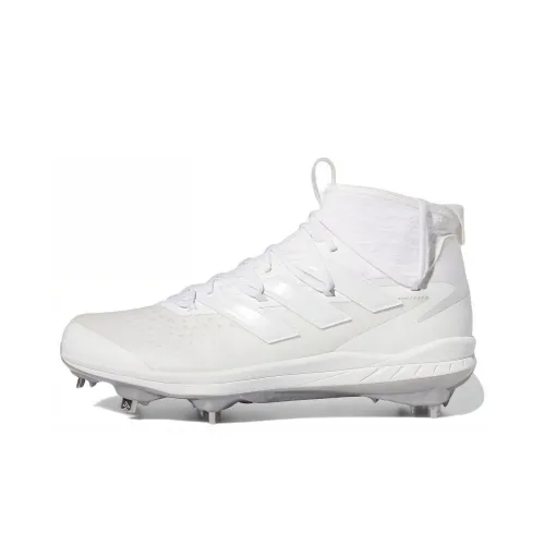 Adidas Adizero Cleats Afterburner 8 Nwv Apac Anti Slip Wear Resistant Mid Top Baseball Training Shoes Men's White