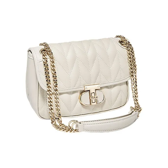 FOXER Cow Leather Casual Niche Versatile Stylish Commute One Shoulder Shoulder Bag Regular Women's White-3