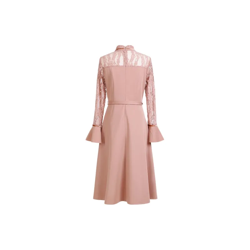 H YXIANG Long Sleeved Dresses Women's-1