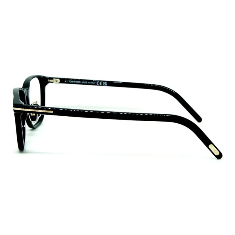 TOM FORD Plastic Rectangular Eyeglass Frames Unisex Black-3