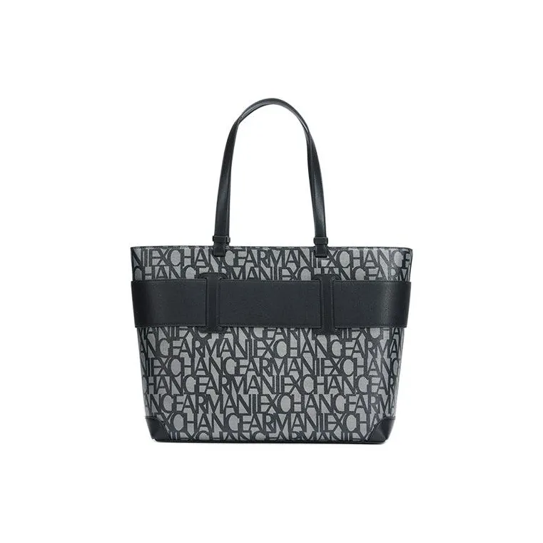 EMPORIO ARMANI PU With Synthetic Leather Tote Bag, Shopping Bag, Handbag Women's Black-2