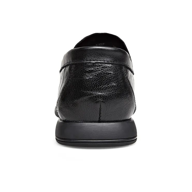 Romon Men's Casual Shoes Men Low Top Black/Brown-4