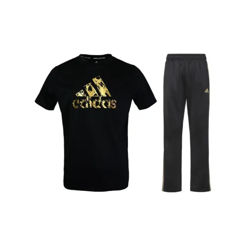 Adidas Casual Sportswear Men Black/Gold