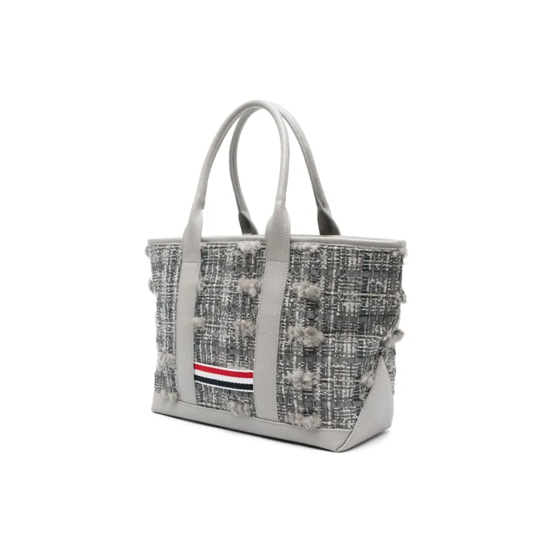 THOM BROWNE RWB stripe Mélange Tote Bag-1