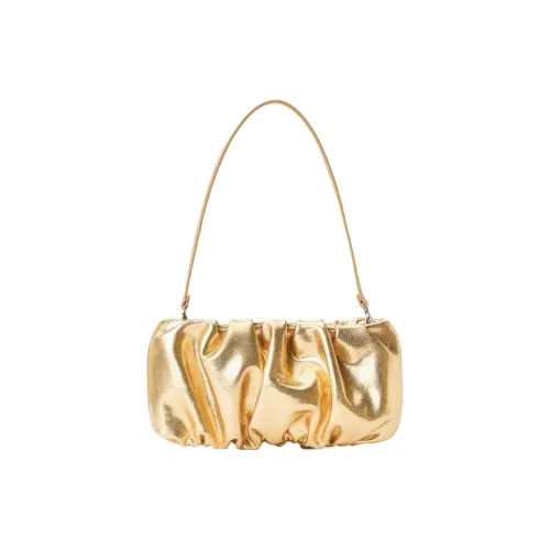 Staud Bean Metallic-finish Shoulder Bag