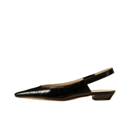 KHAITE The Colin Leather Slingback Flats