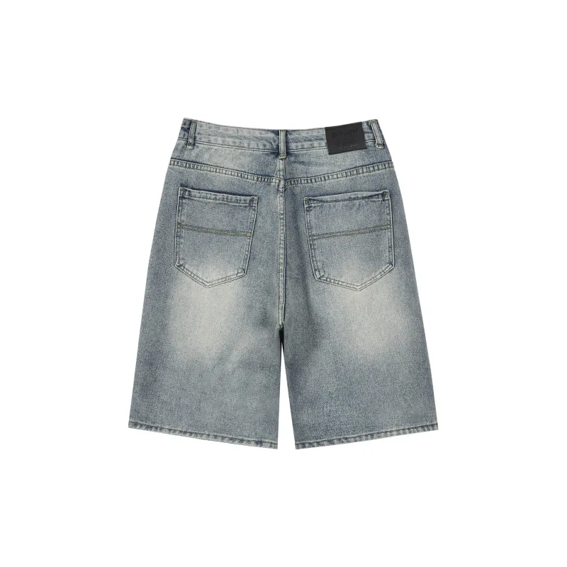 POINTLIMIT SS24 Denim Shorts Unisex Light Blue-1