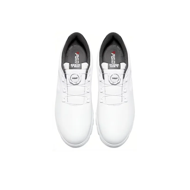 PGM Anti Slip Wear Resistant Low Top Golf Shoes Men's White-2