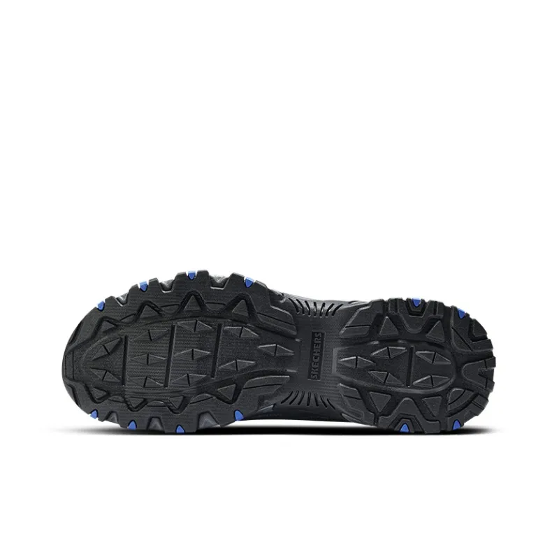 Skechers Cushioned Wear Resistant Breathable Rebound Low Top Casual Shoes Men's Charcoal Gray-5