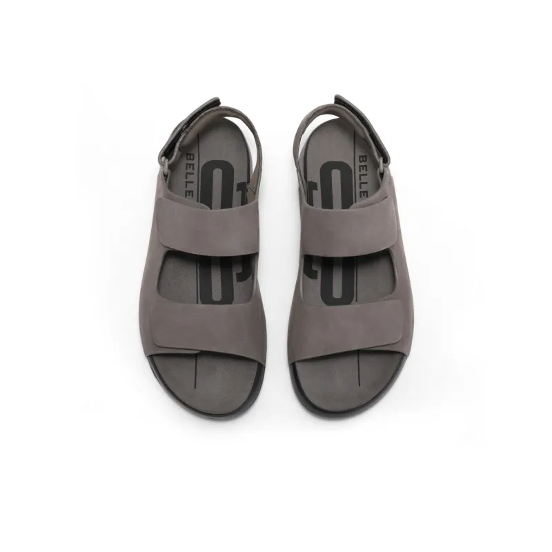 BELLE Beach Sandals Men's Earth Yellow Gray Blue-2