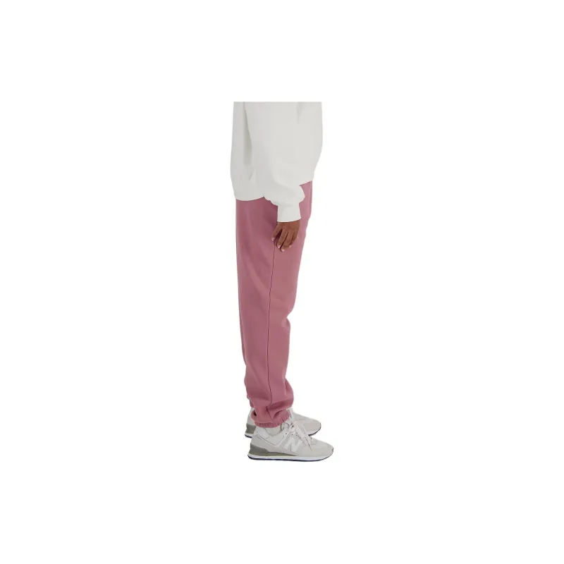 New Balance Icon Collegiate Fleece Jogger Casual Pants Women's Pink-2