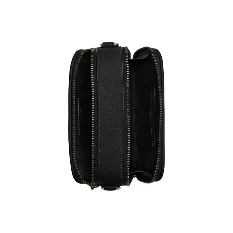 COACH Cow Leather Camera Bag, Shoulder Bag, Crossbody Bag Trumpets Women's Black-2