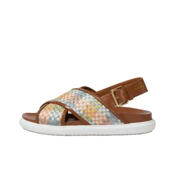 MARNI Fussbet Interwoven Slingback Sandals