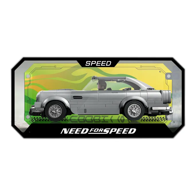 LIGHT YOUR BRICKS Joy 100 Building Block Speed Collection Car Alloy Model Racing Car Display Case Model Accessories-11