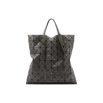 ISSEY MIYAKE Polyvinyl Chloride Resin Tote Bag, Shopping Bag, Handbag, Shoulder Bag Women's Charcoal Gray