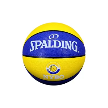 SPALDING PU Basketball Blue Yellow Size 5 Ball Training Kids'