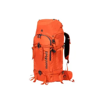 MONTBELL Nylon Outdoor Mountaineering Bag, Backpack Regular Unisex Orange