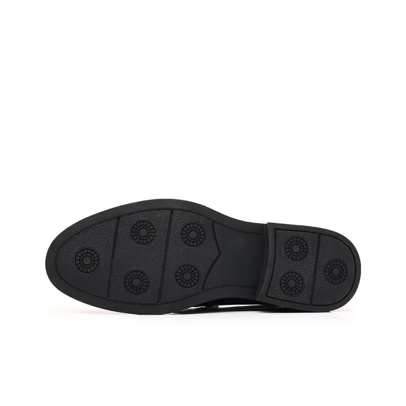 LUOMAIKE Dress Shoes Men Low Top Black, Brown-4