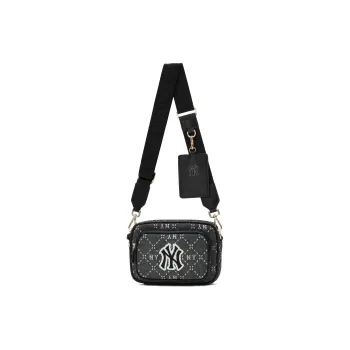 MLB Artificial Leather Combo Bag Camera Bag Shoulder Bag Crossbody Bag Regular Unisex Black