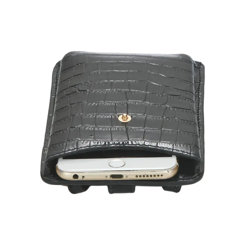 Petite Mendigote Leather Crossbody Bag, Shoulder Bag Women's Black-2