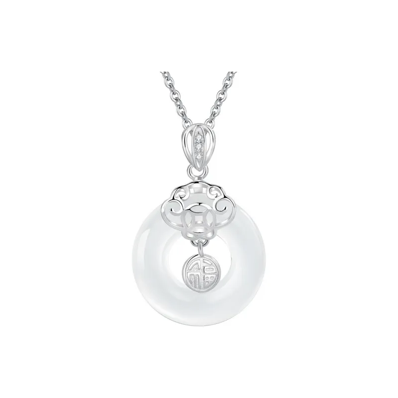 LOVING Chalcedony Jade Necklaces Women's-3