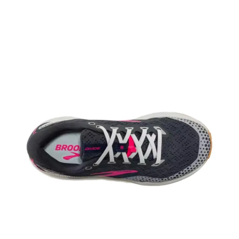 Brooks Divide Anti-Slip Wear-Resistant Low-Top Outdoor Shoes Women's Gray Pink-3