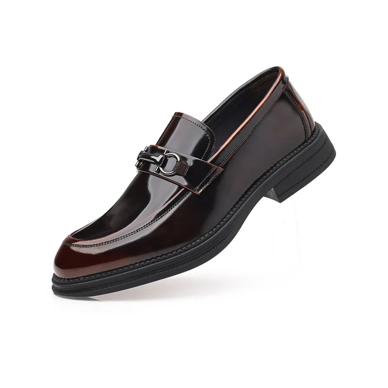 LUOMAIKE Dress Shoes Men Low Top Black, Brown-8