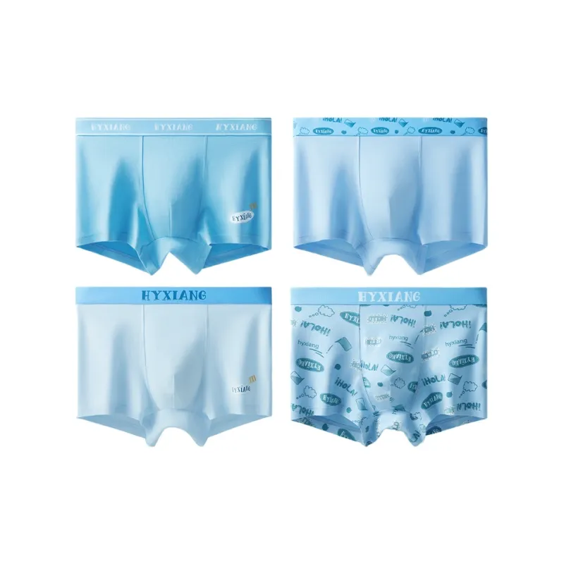 H YXIANG Underpants Men's 4 Pack-5
