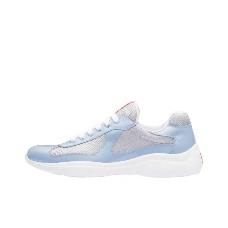 PRADA Abrasion-Resistant Low-Top Sports Casual Shoes Men's Blue Gray-0
