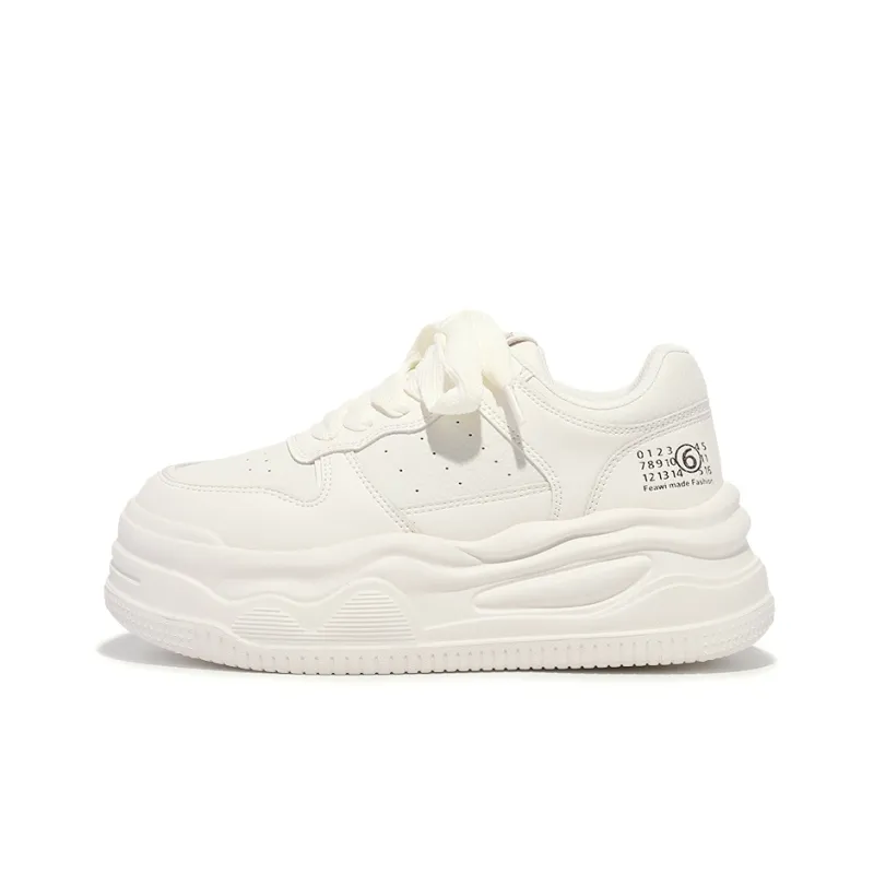 MKTKM Cushioning Breathable Height Increasing Low Top Chunky Sneakers 5.5cm Women's-0