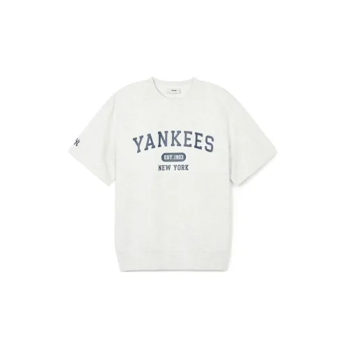 MLB New York Yankees T-Shirts Unisex Light Heather Gray