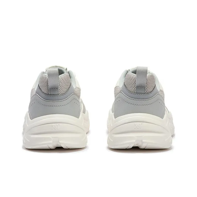 361° Cushioning Slip Resistant Low Top Casual Shoes Men's White Gray-3