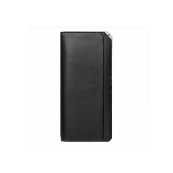 MONTBLANC Cow Leather Long Wallet Money Clip Unisex