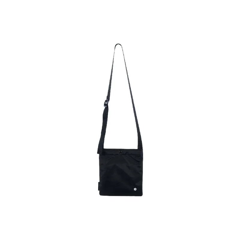 FREQUENTFLYER Fashion Power Series Nylon Shoulder Bag Crossbody Bag Small Size Unisex Black-0