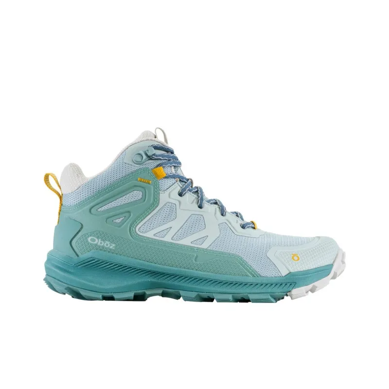 Oboz Footwear Katabatic Cushioning Wear-Resistant Mid-Top Trekking Shoes Women's Blue Green-1