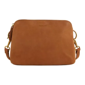 Nat & Nin Grain Leather Shoulder Bag Regular Women's Brown