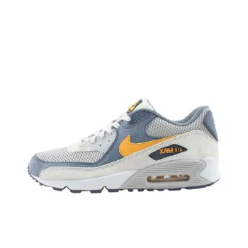 Nike Air Max 90 Cushioning Wear-Resistant Low-Top Casual Shoes Unisex White Blue