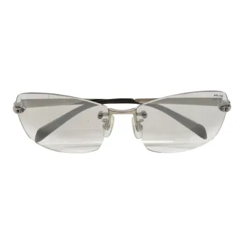 Police Irregular Shape Sunglasses Unisex Silver