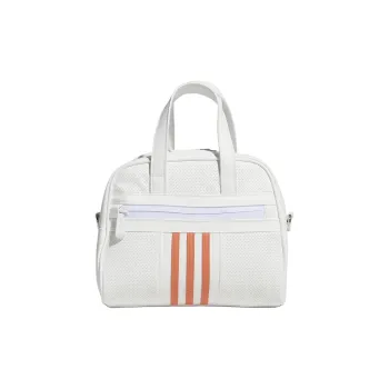 Adidas Polyurethane Artificial Leather Bonded Handbag Women's White