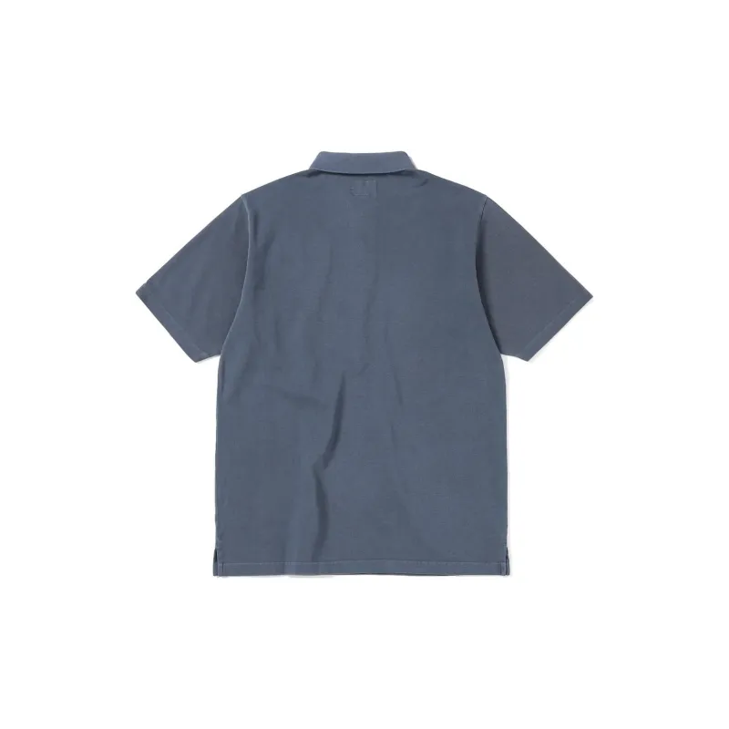 Thisisneverthat SS24 T Logo S/S Jersey Polo Shirt Unisex Marine Blue-1
