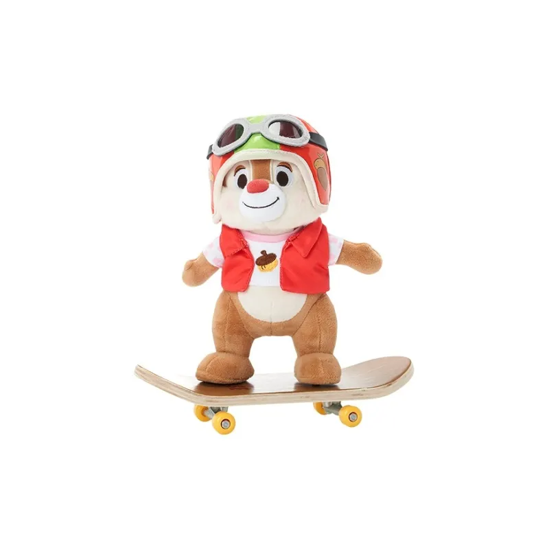 Disney Chip 'N Dale 2024 Spring Mickey Mouse With Skeleton Dolls Plush Doll 18.5cm Height-1