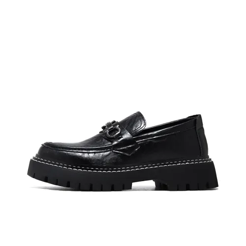 DOUBLE STAR 88 Dress Shoes Men Low-Top Black