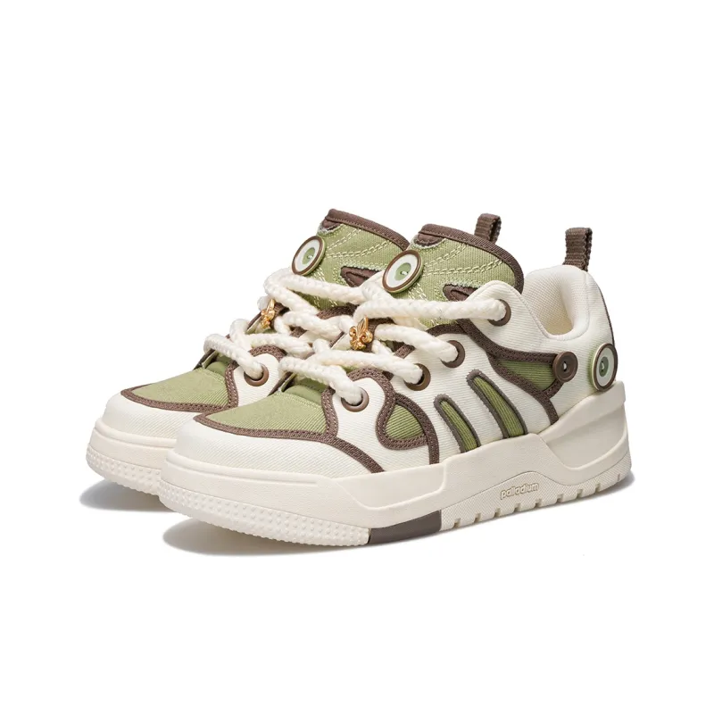 Palladium Fruit Button Shoes Low Top Skateboard Shoes Unisex Green-3