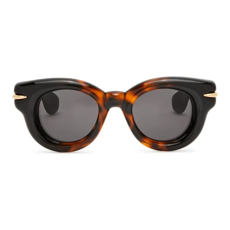 LOEWE Nylon Round Sunglasses Men's Tortoiseshell-1