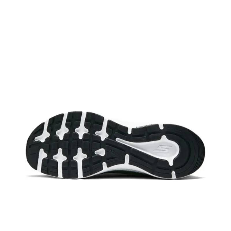 Skechers Cushioning Wear Resistant Low Top Casual Running Shoes Men's Black White-4