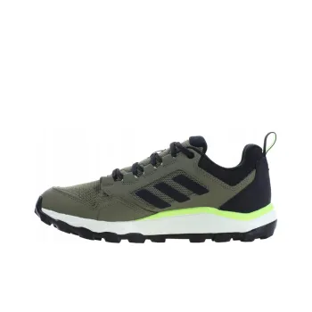 Adidas Terrex TRACEROCKER 2.0 Cushioning, Wear Resistant Low Top Mountaineering Hiking Shoes Men's Green Black