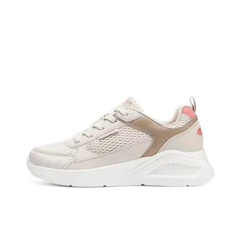 Skechers Bob's Cushioning Wear Resistant Breathable Supportive Lightweight Rebound Low Top Casual Shoes Women's Beige