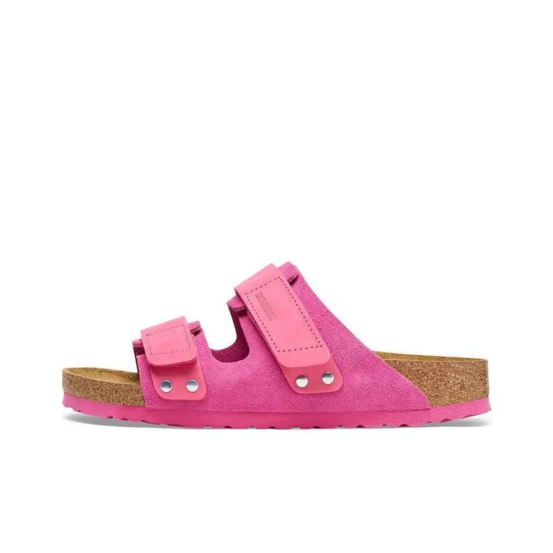 Birkenstock Slide Slippers Women's Fuchsia Narrow-0