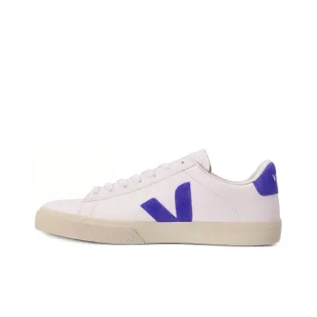 VEJA Campo Chromefree Leather White Cobalt Blue