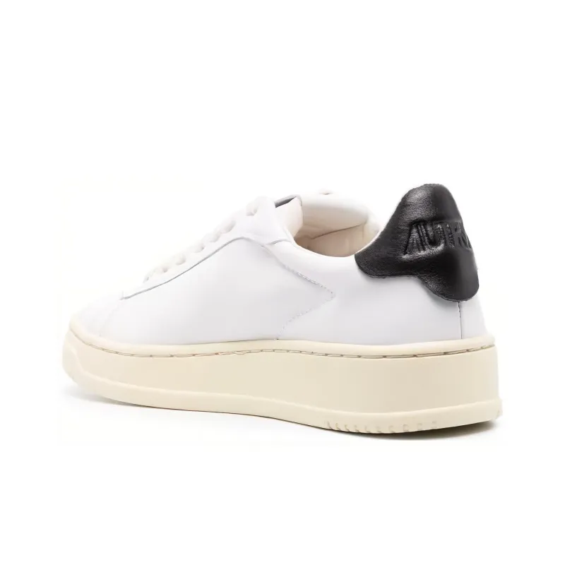 AUTRY Dallas Low Leather 'White Black' Women's-2